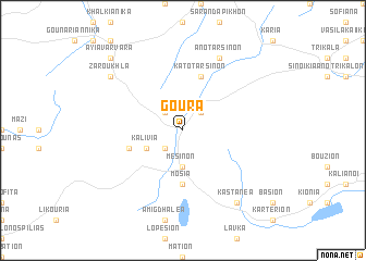 map of Goúra