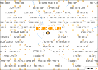 map of Gourchelles