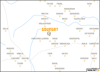 map of Gourdat