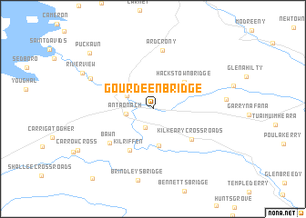 map of Gourdeen Bridge