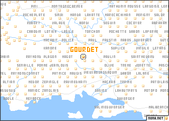 map of Gourdet