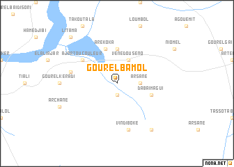 map of Gourel Bamol