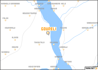 map of Gouréli
