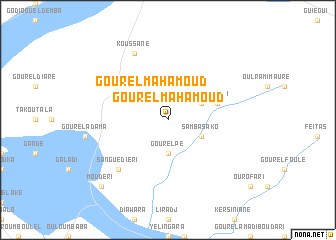 map of Gourel Mahamoud