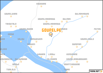 map of Gourel Pé