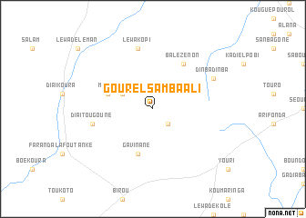 map of Gourel Samba Ali