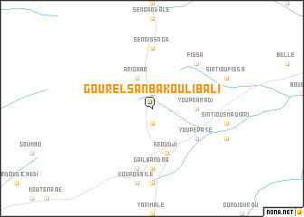 map of Gourel Sanba Koulibali