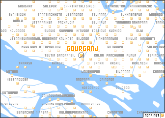 map of Gourganj