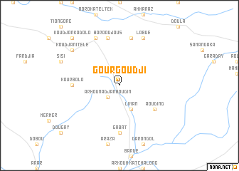 map of Gourgoudji