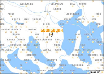 map of Gourgoura