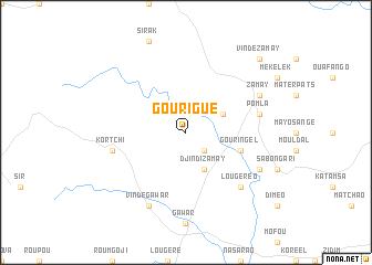 map of Gourigue