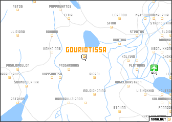 map of Gouriótissa