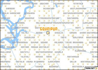 map of Gourīpur