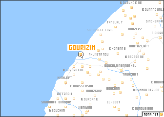 map of Gourizim