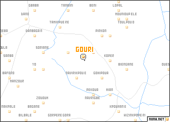 map of Gouri