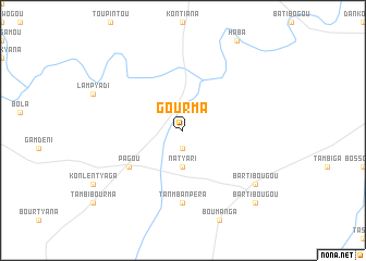 map of Gourma
