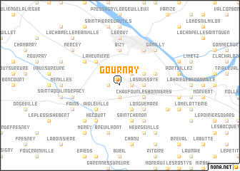 map of Gournay