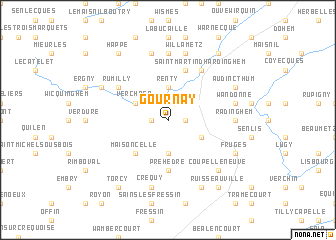 map of Gournay