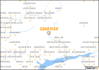 map of Gournier