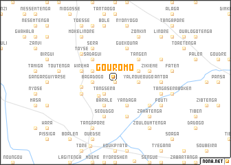 map of Gouromo