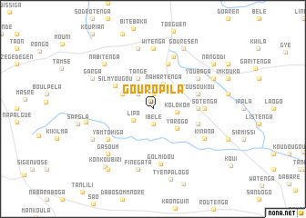 map of Gouropila