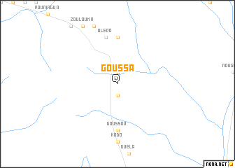 map of Goussa