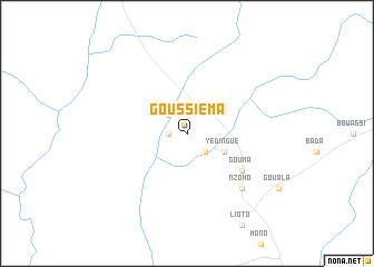 map of Goussiéma