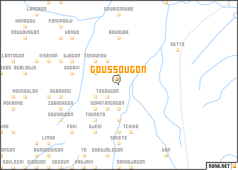 map of Goussougon