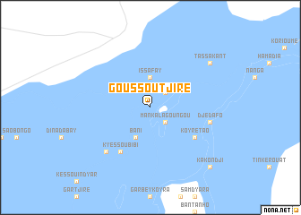 map of Goussoutjiré