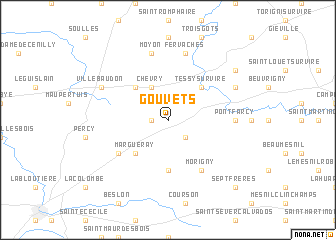 map of Gouvets