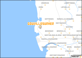 map of Gouville-sur-Mer