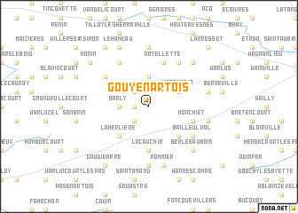 map of Gouy-en-Artois