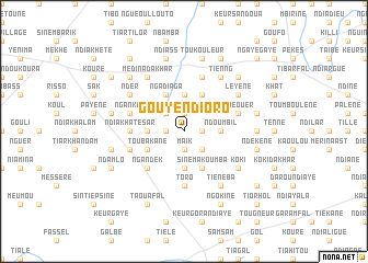 map of Gouye Ndioro