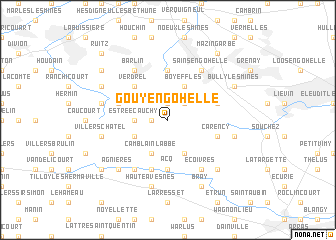 map of Gouy-en-Gohelle