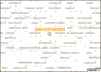 map of Gouy-en-Ternois