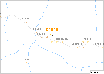 map of Gouza