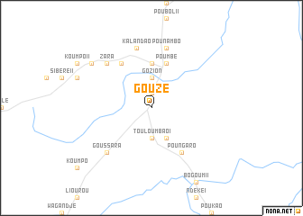 map of Gouzé