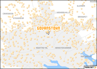 map of Govanstown