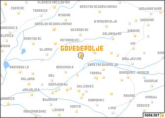map of Goveđe Polje