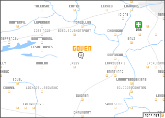 map of Goven