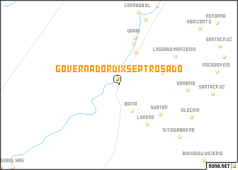 map of Governador Dix-Sept Rosado