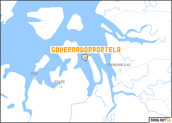 map of Governador Portela