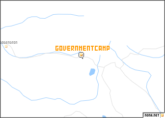 map of Government Camp
