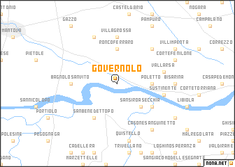 map of Governolo