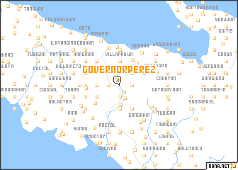 map of Governor Perez