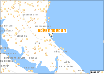 map of Governor Run