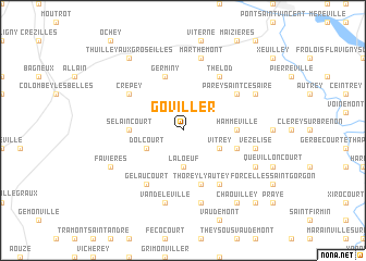 map of Goviller