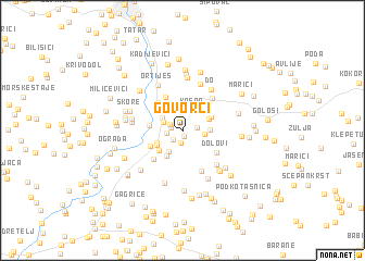 map of Govorci