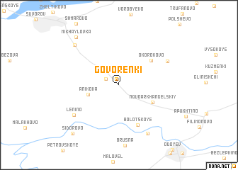 map of Govorënki