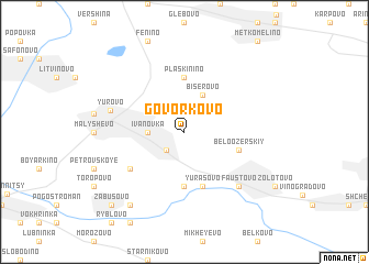 map of Govorkovo